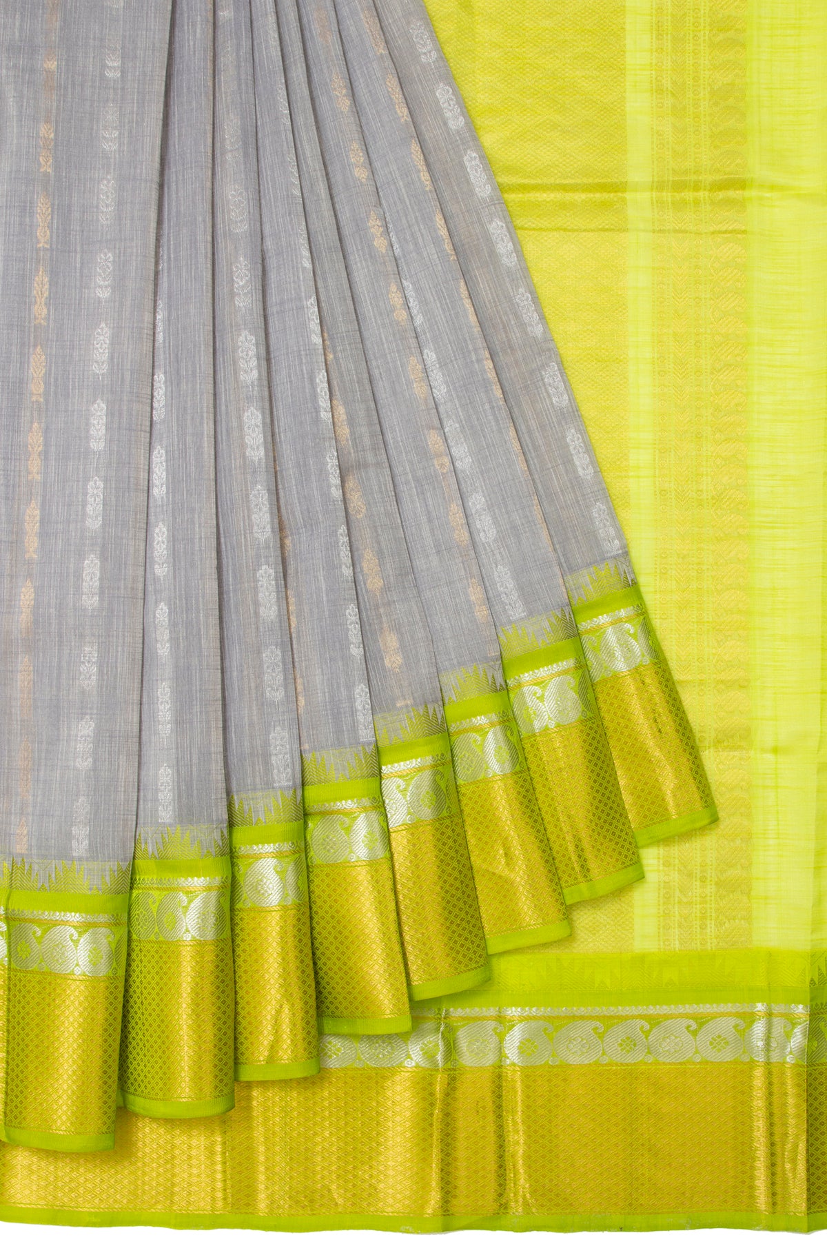 EE-S19412 - Beige & Black pure Kora Silk Saree – sakhifashions