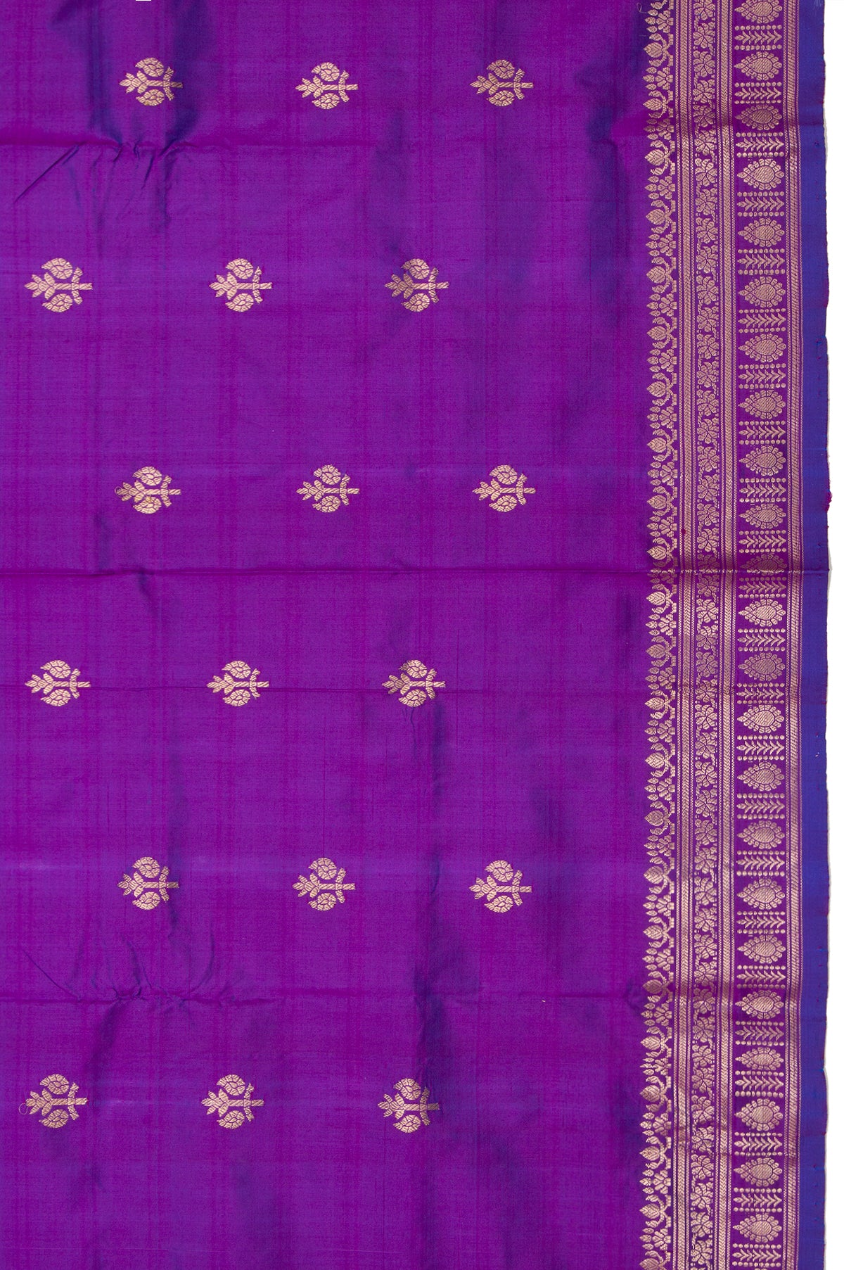 Violet Banaras Katan Saree