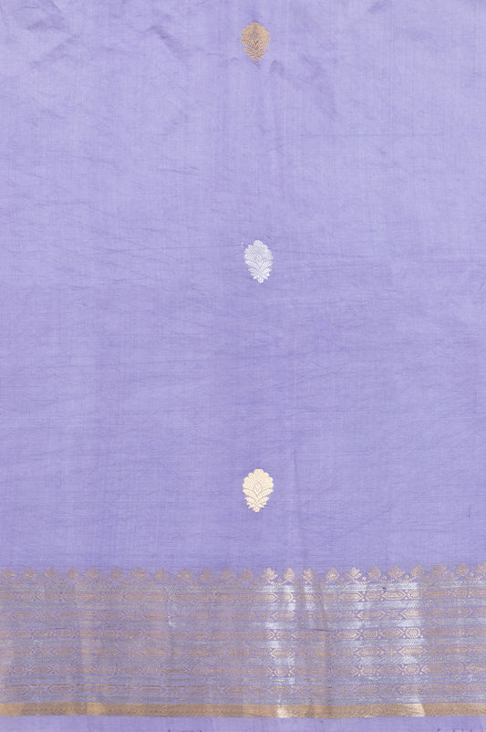 Lavender Banaras Katan Saree