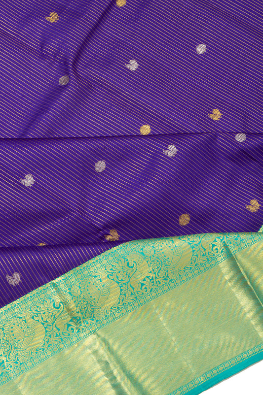 Violet Kanchipuram Silk Saree