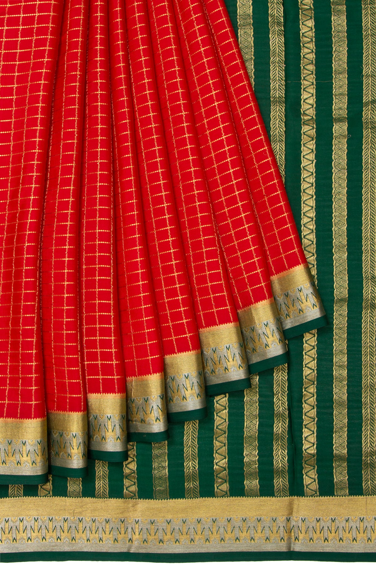 Party Wear Maroon Plain Mysore Silk Sarees, 5.5 m (separate blouse piece)  at Rs 540/piece in Surat