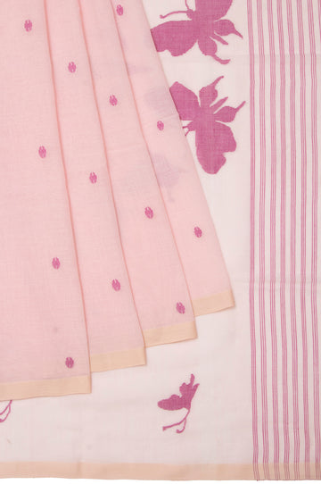 Pink with our Bengal Jamdani Saree