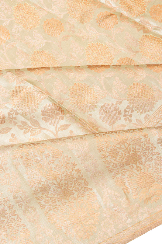 Pista green Kanchipuram Tissue Silk Saree