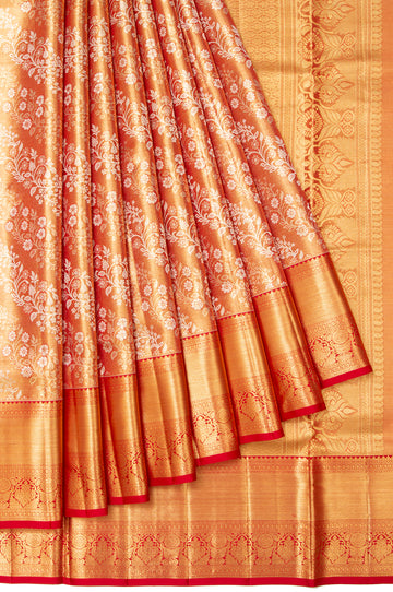 Gold Kanchipuram Tissue Silk Saree