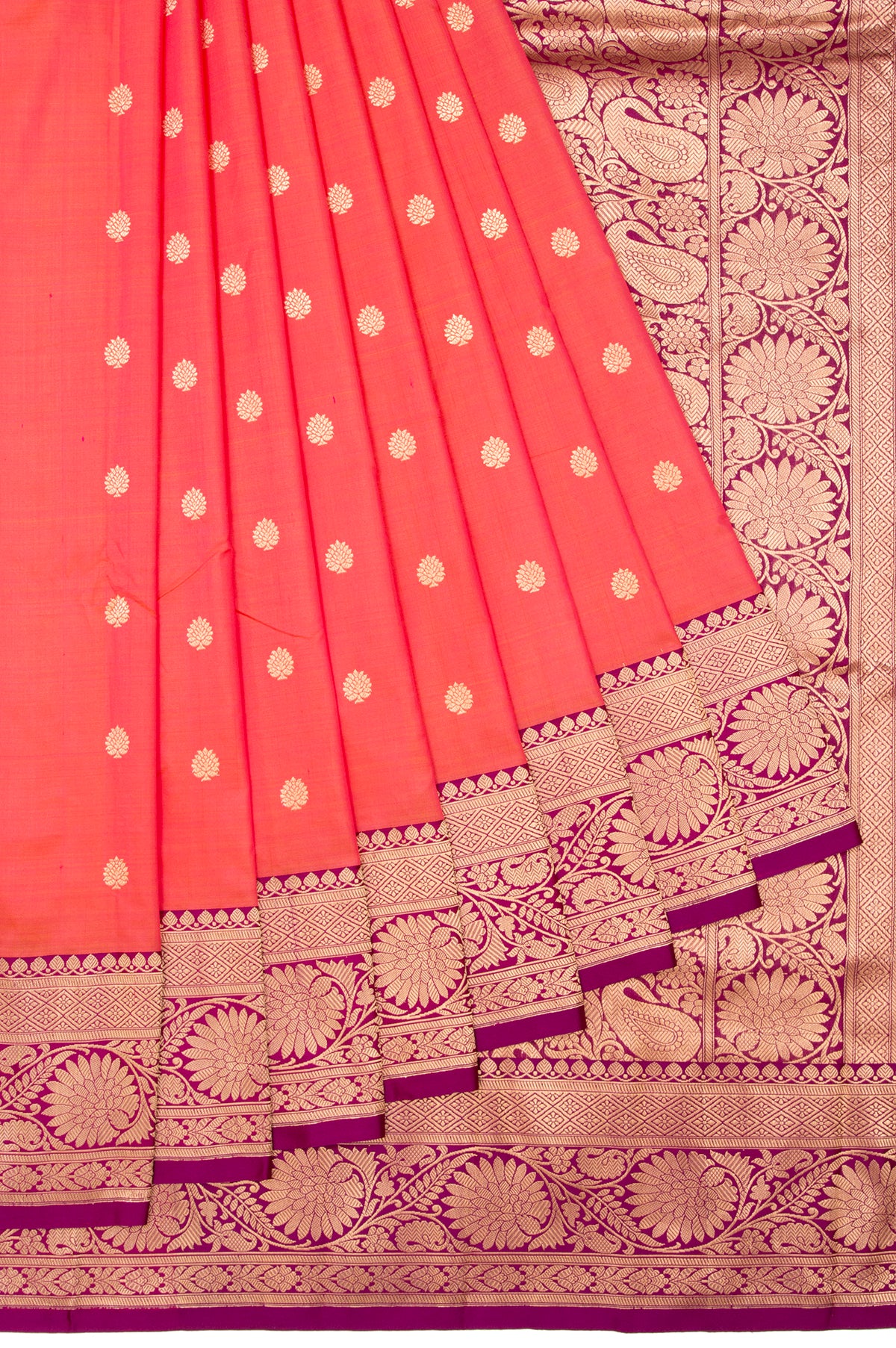 Pink Banaras Katan Saree