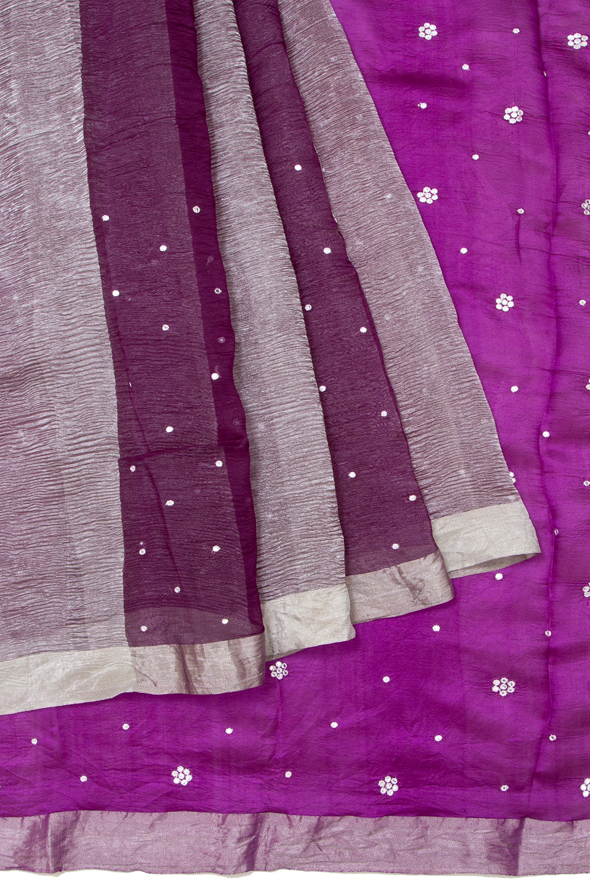 Purple Organza Saree