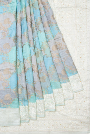 Multi Colour Tussar silk sarees