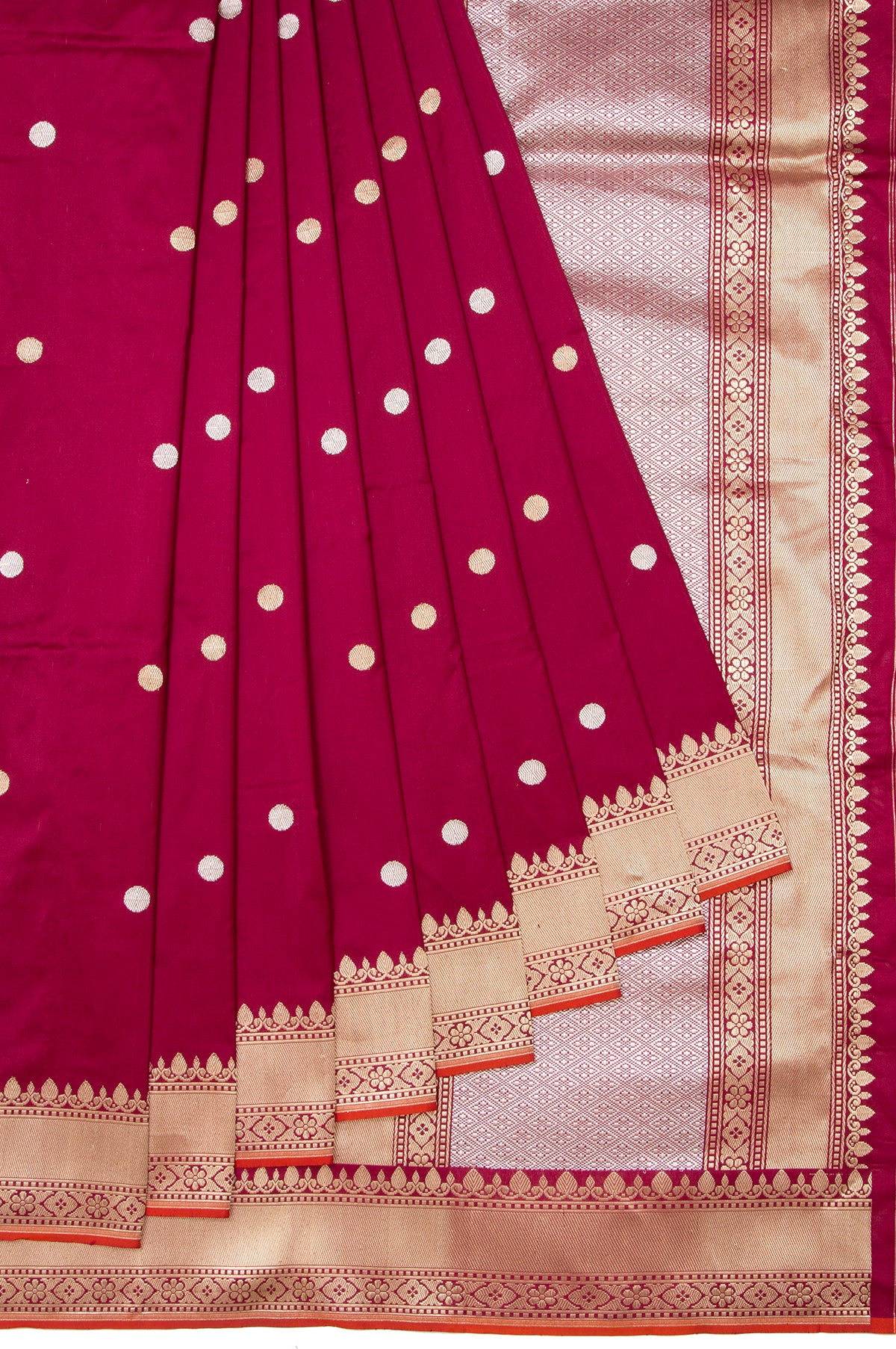 Maroon Banaras Katan Silk Saree