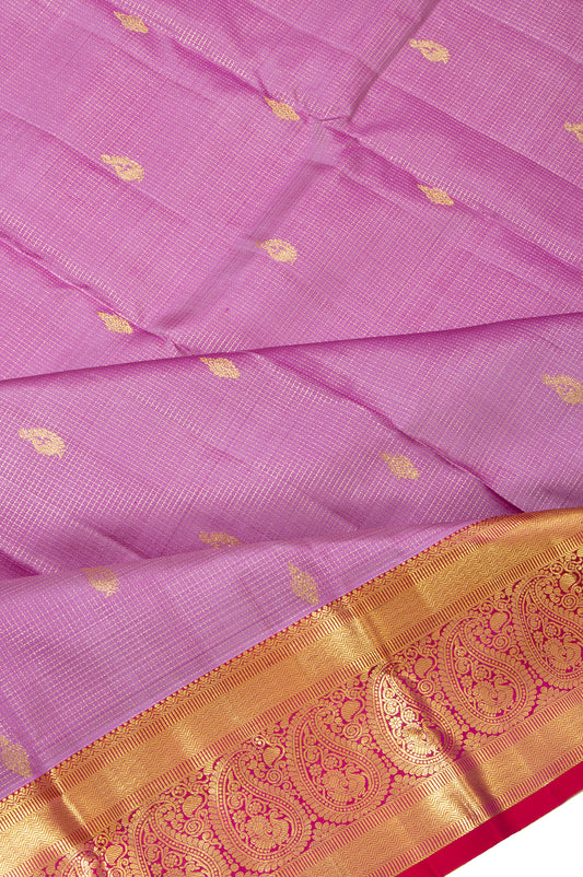Lavender Kanchipuram Silk Saree