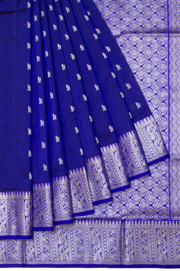 Blue Venkatagiri Silk Saree