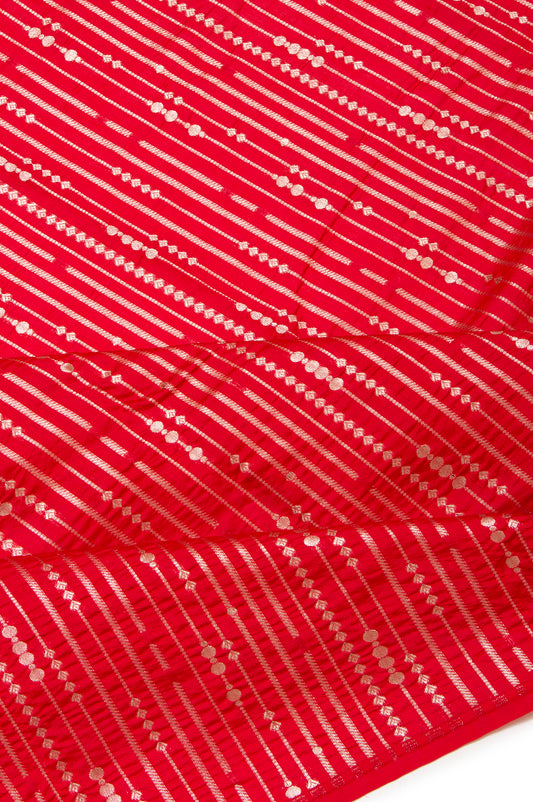 Red Banaras Katan Silk Saree