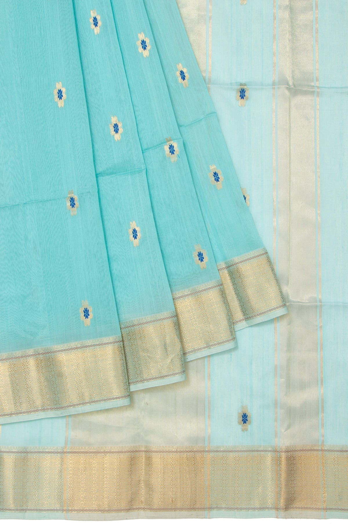 Maheswari Silk Cotton Saree - Royal Blue main image 1
