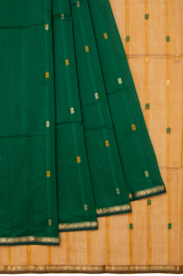 Green Maheshwari Silk Saree