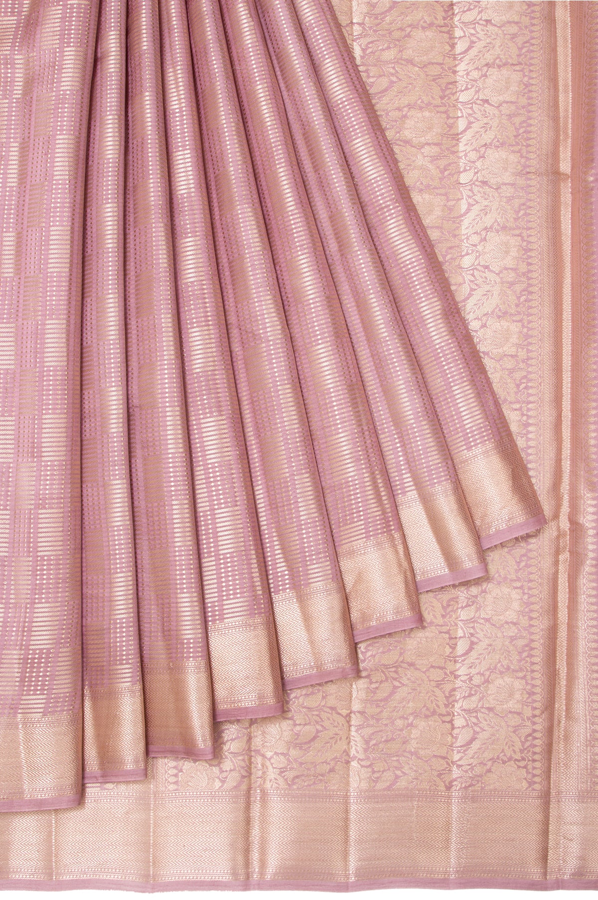 Onion Pink Banaras Chiniya Silk Saree