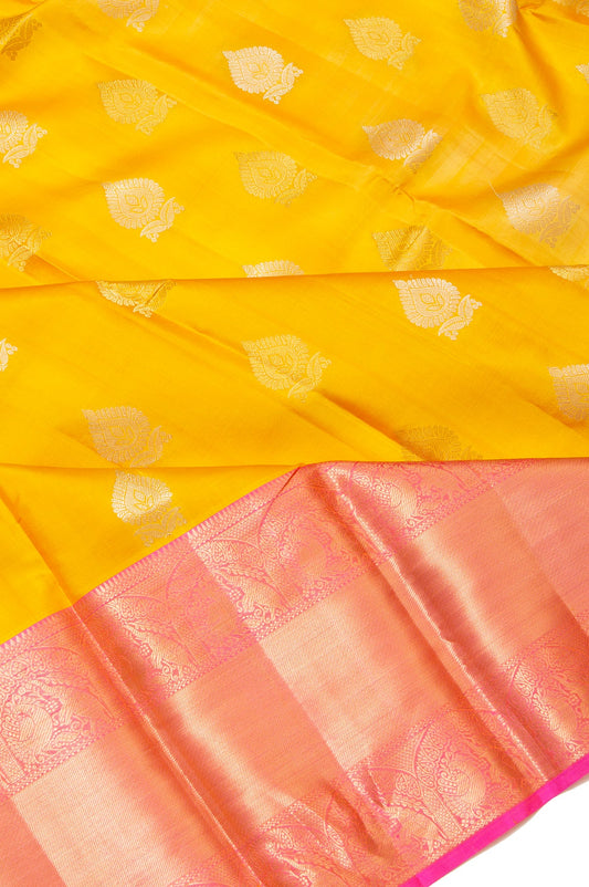 Yellow Soft Silk Saree