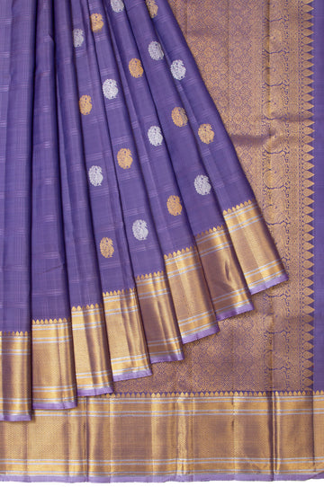 Lavender Kanchipuram Silk Saree