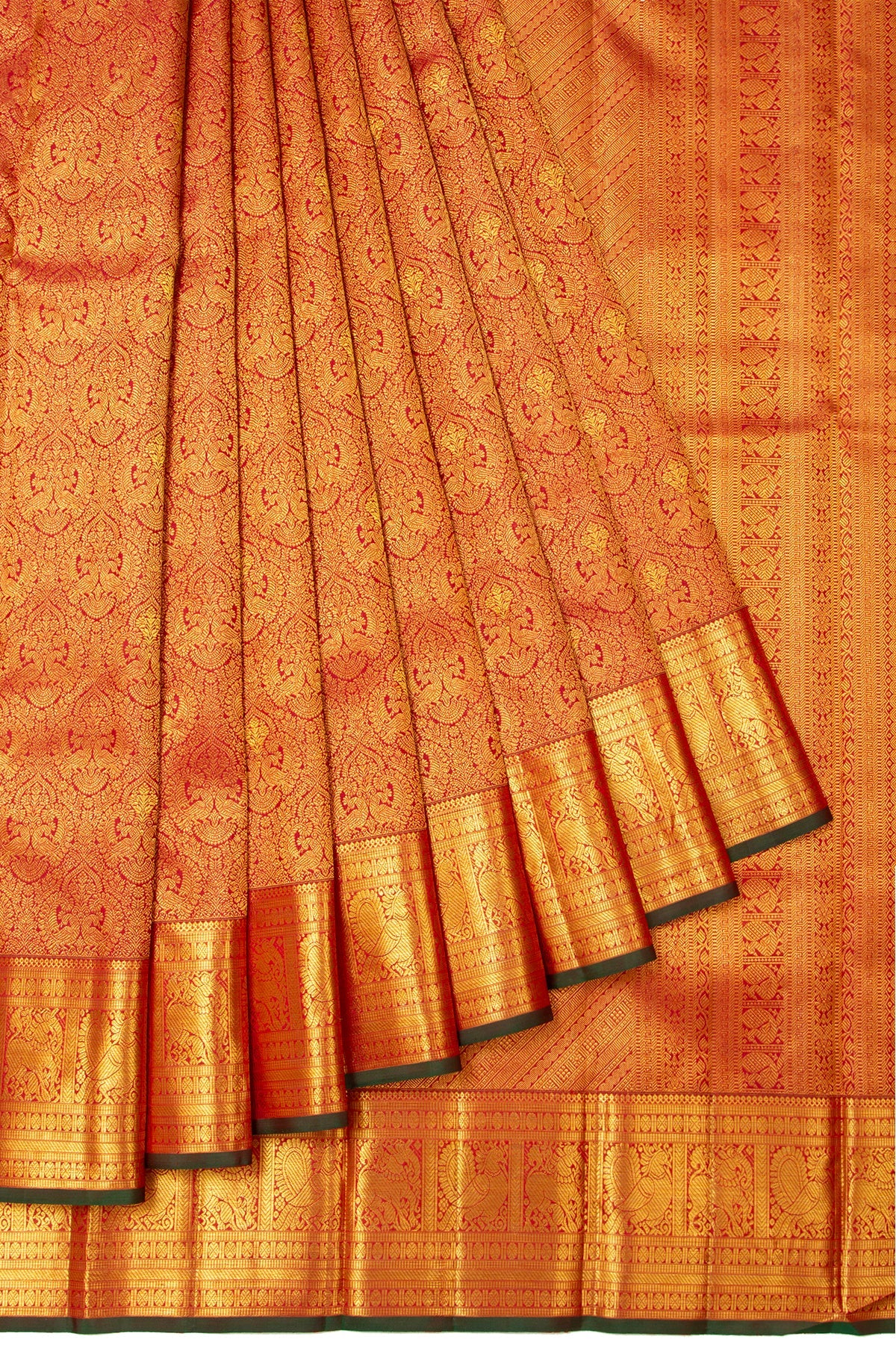 Maroon Kanchipuram Silk Saree