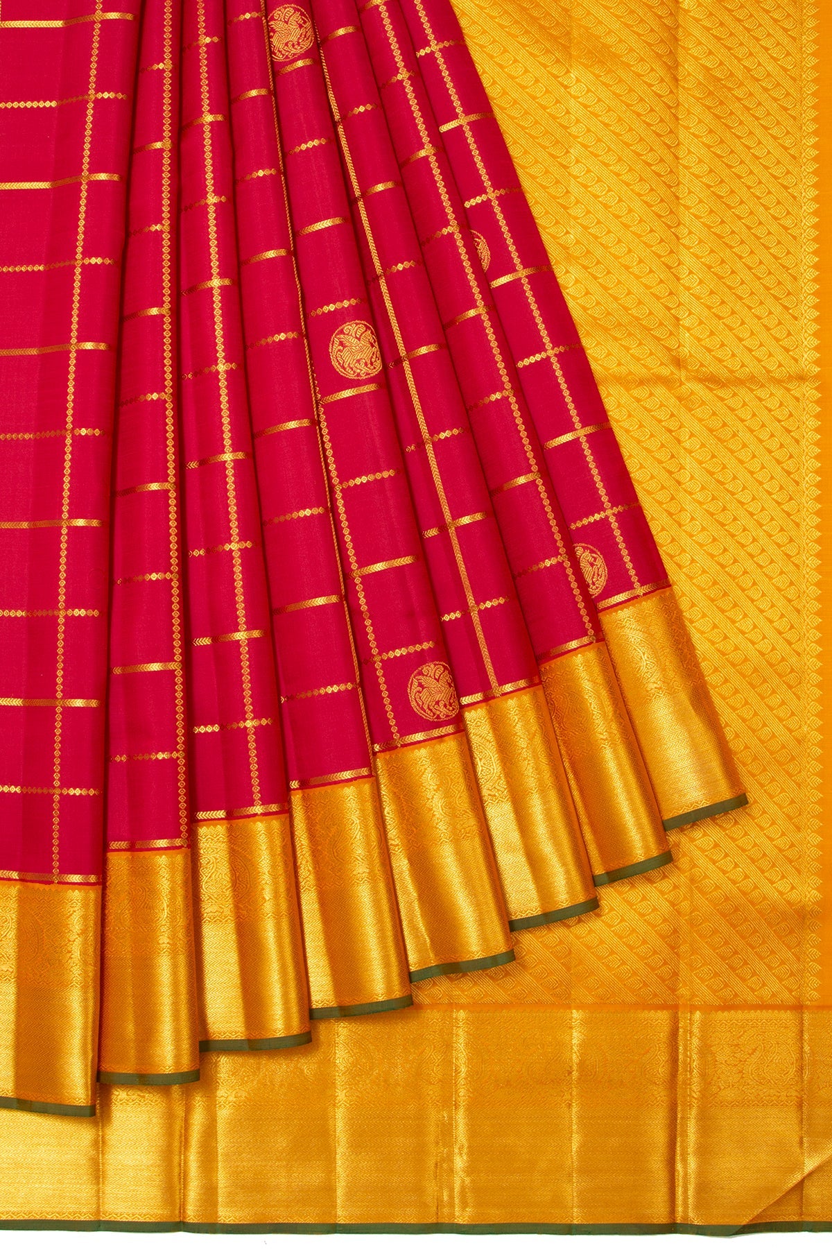 Maroon Kanchipuram Silk Saree