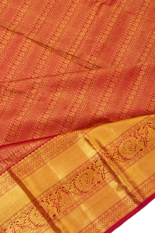 Maroon Kanchipuram Silk Saree