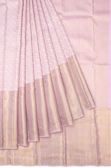 Lavender Kanchipuram Silk Saree