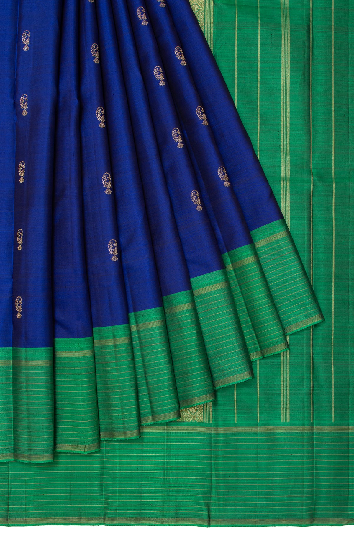 Blue Kanchipuram Silk Saree