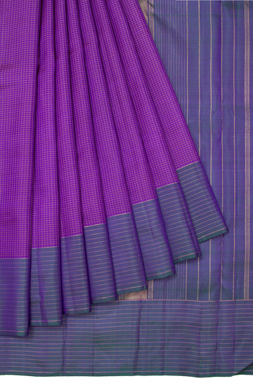 Violet Kanchipuram Silk Saree