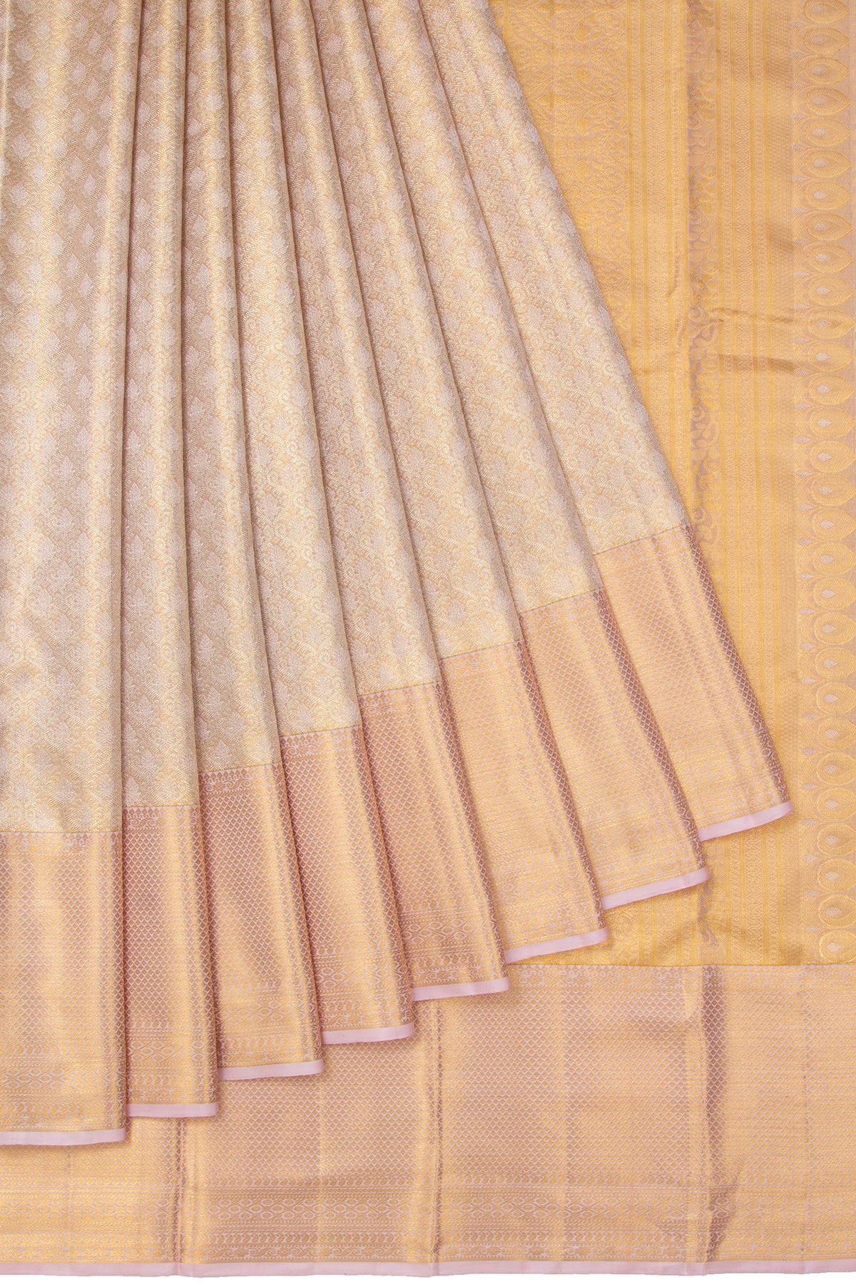 Pink Kanchipuram Tissue Silk Saree