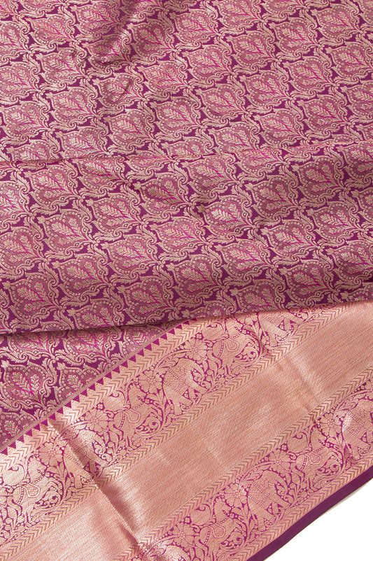 Magenta Kanchipuram Silk Saree