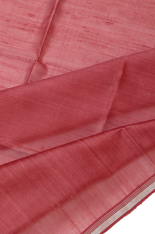 Pink Kanchi Kora Silk Saree with Gold Diamond Butta