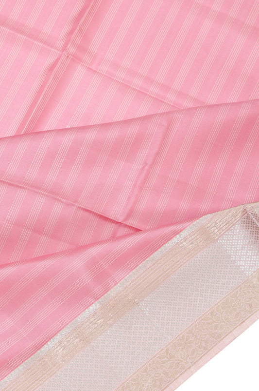 Pink Soft Silk Saree with Light Pink Pallu