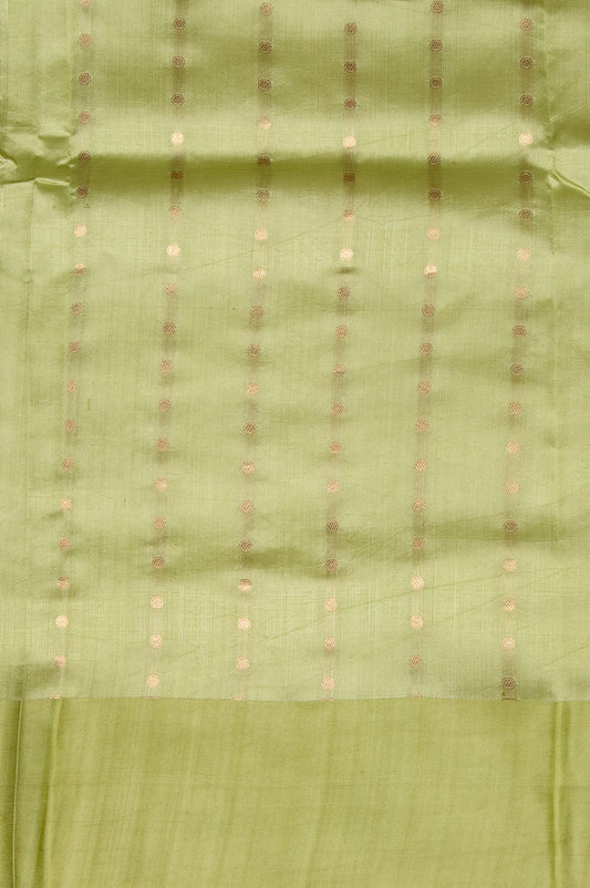 Pista Green Chiniya Silk Saree