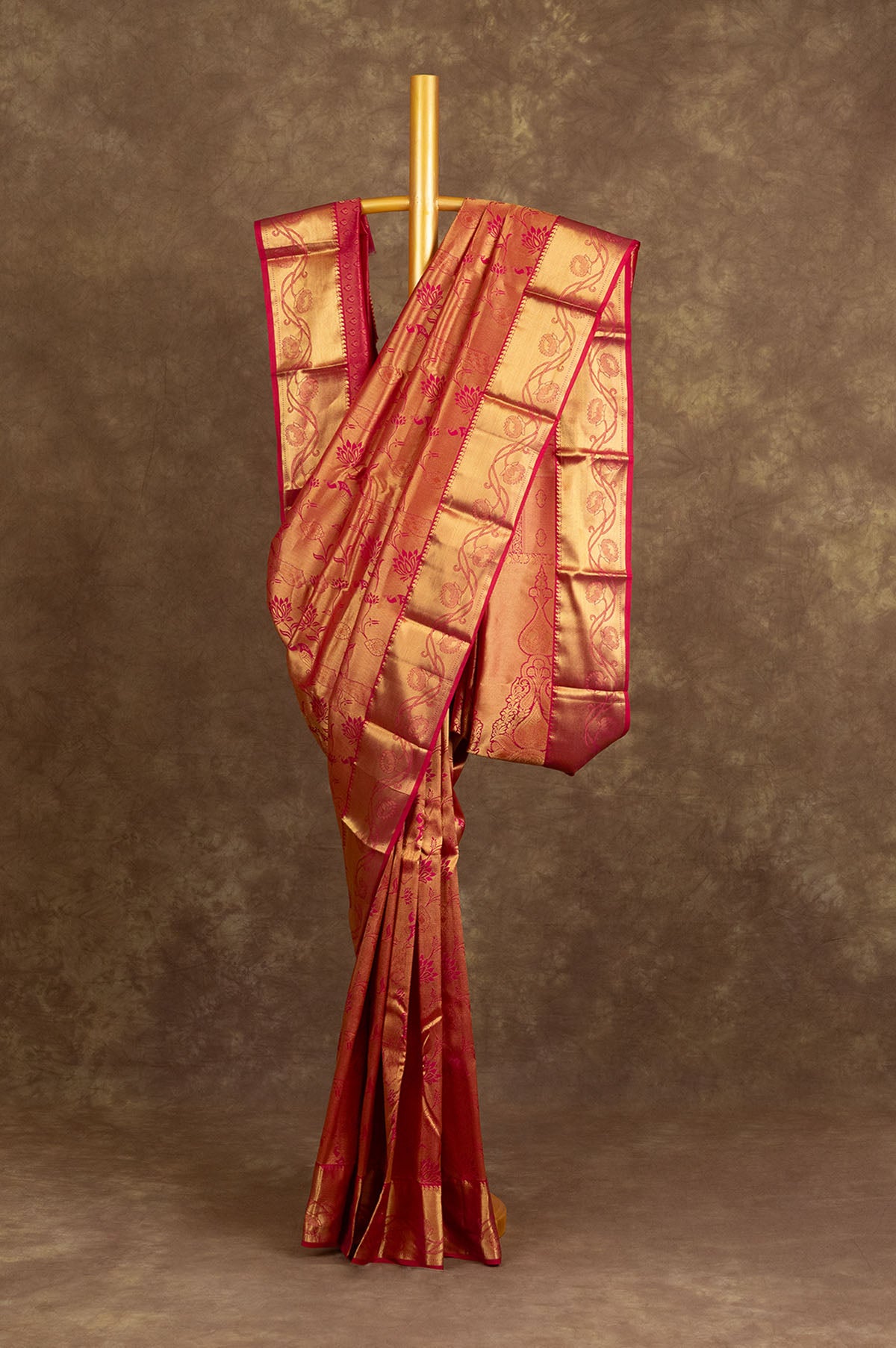 Pink	Kanchipuram Silk Saree