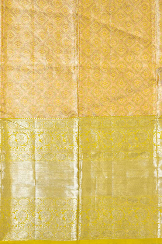 Gold Kanchipuram Tissue Silk Saree