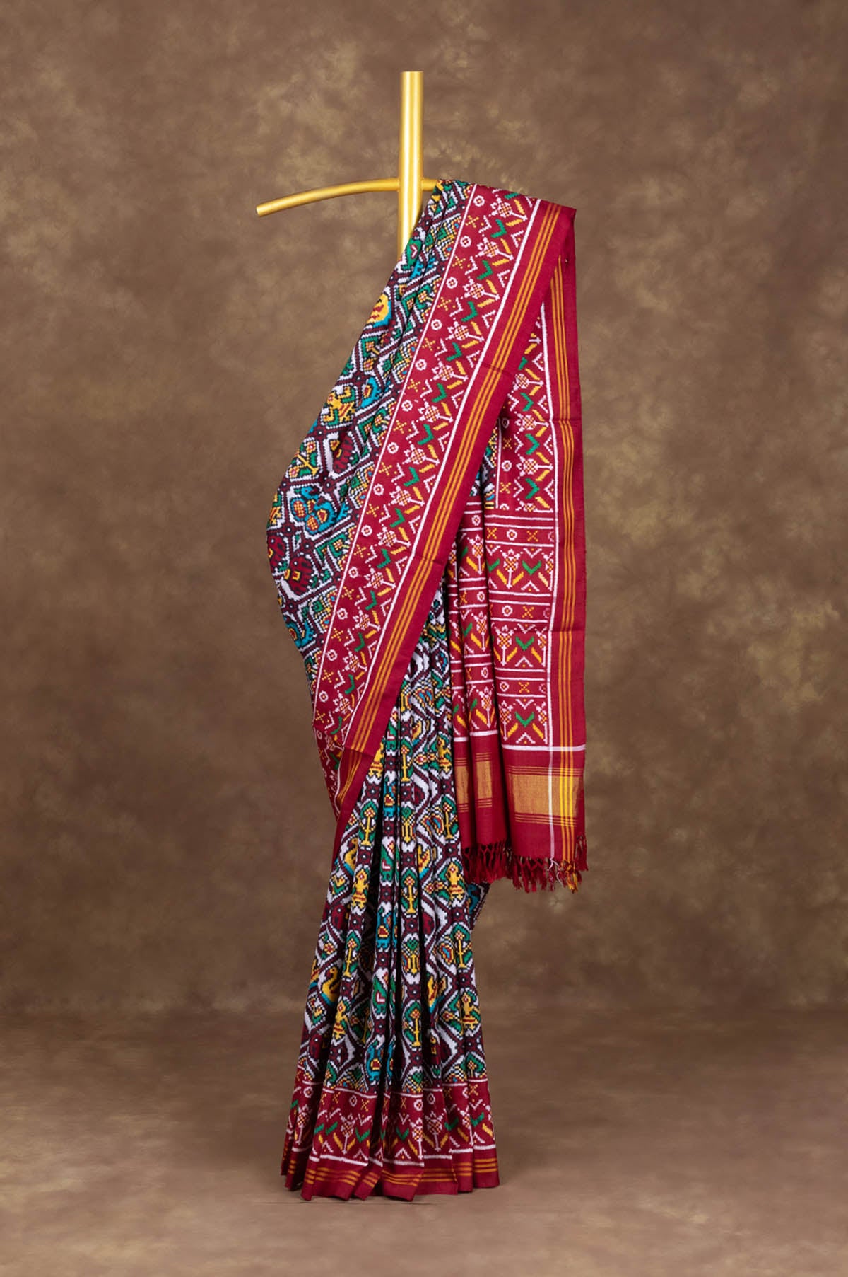Multi color Patan Patola Silk Saree