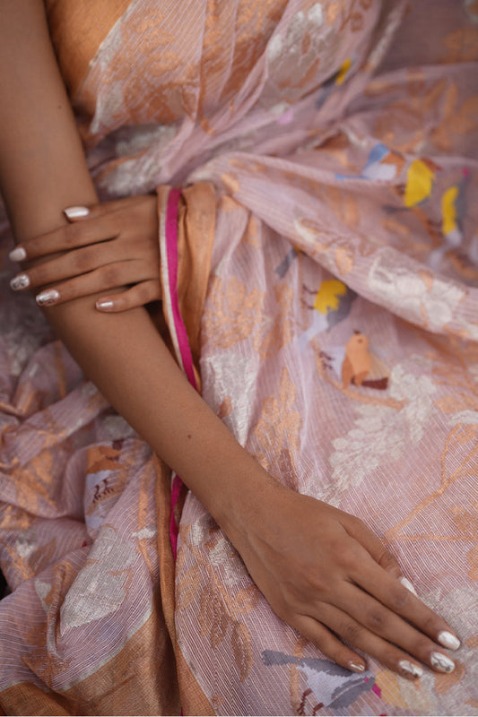 Pink Kota Silk Saree - Mavuri