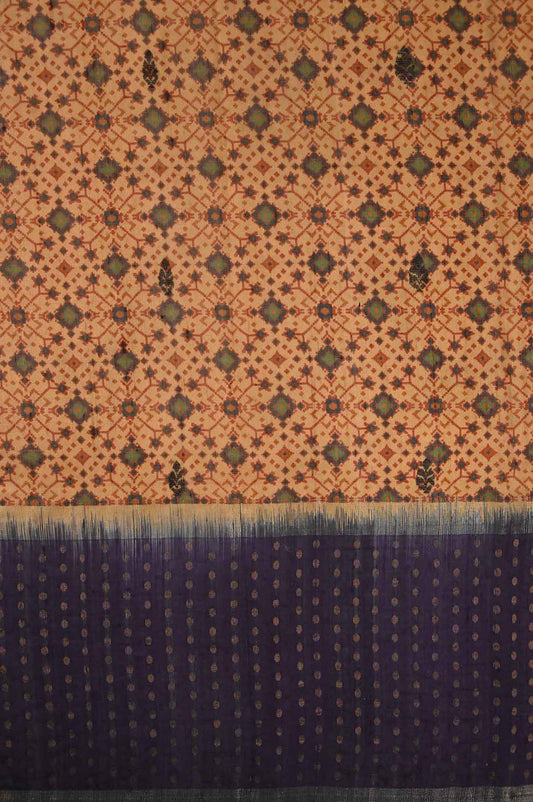 Brown Dupion silk saree - Mavuri