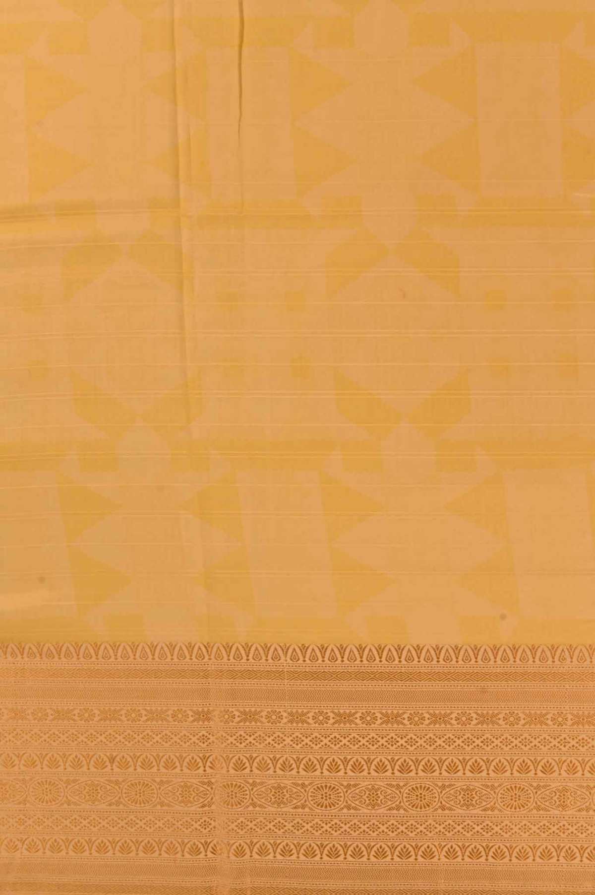 Yellow Banaras Chiniya Silk Saree - Mavuri
