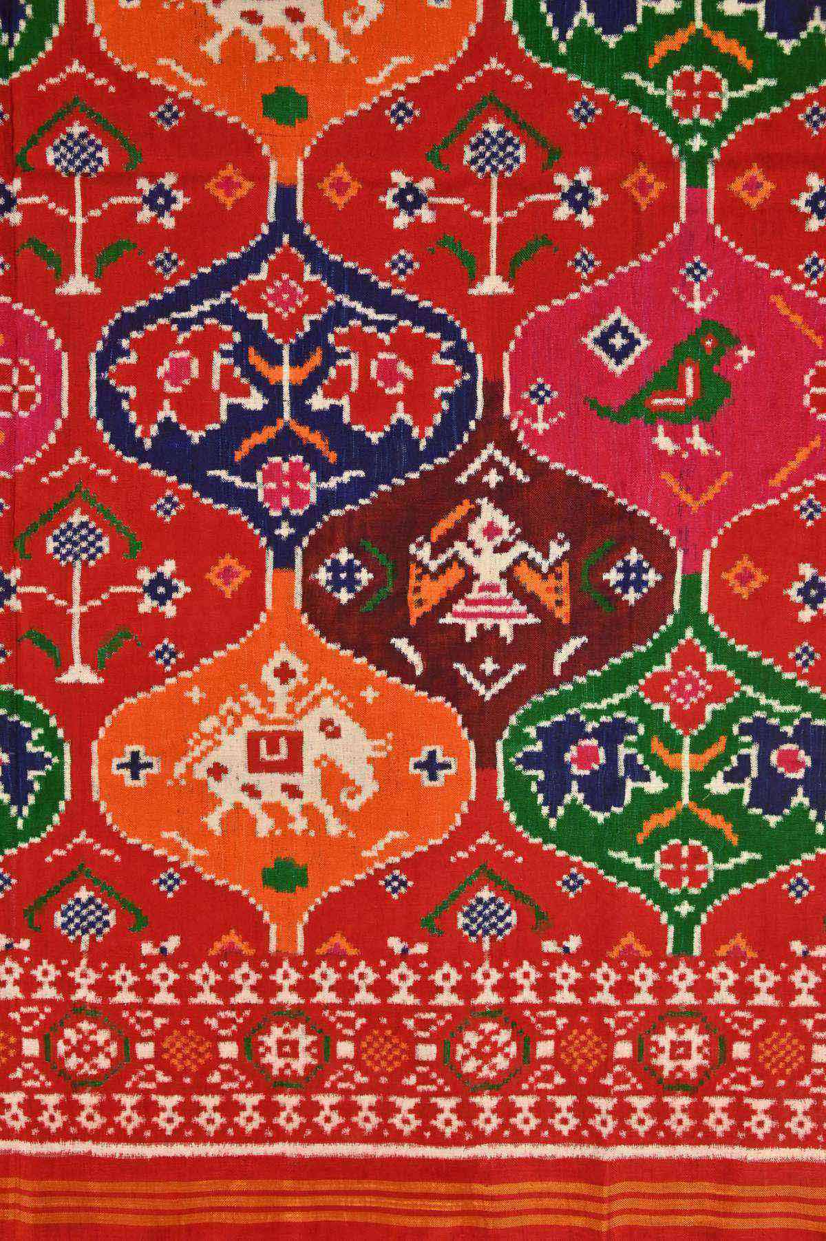 Multicolour Patan Patola Silk Saree - Mavuri