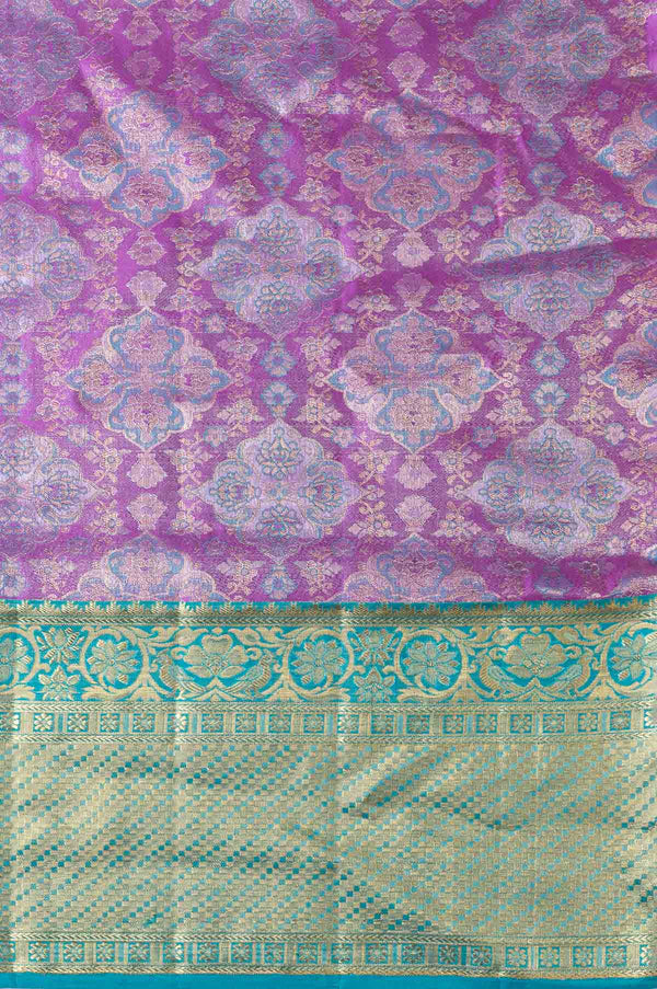 Voilet Kanchipuram Silk Saree