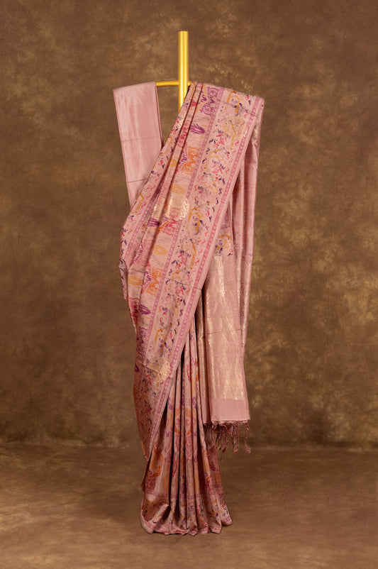 Pink Soft Silk Saree