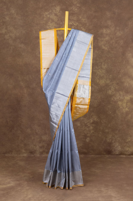 Grey Venkatagiri Silk Saree