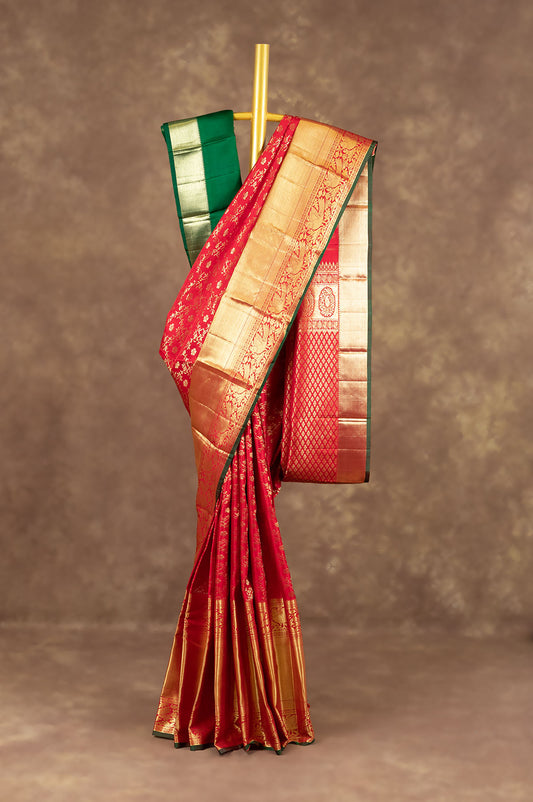 Red Kanchipuram Silk Saree