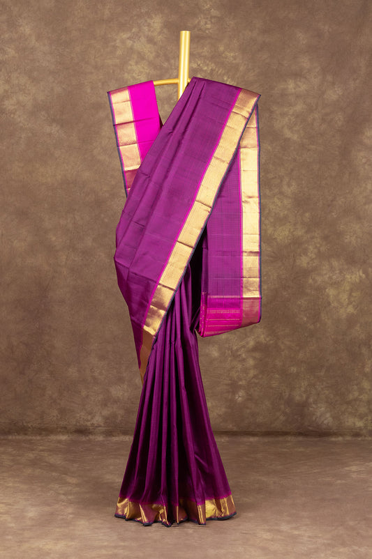 Magenta Kanchipuram Silk Saree