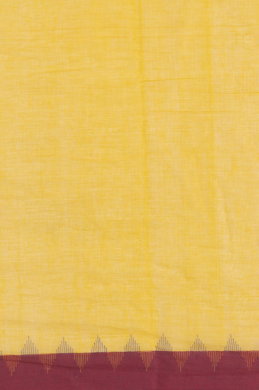 Yellow Ponduru Cotton Saree