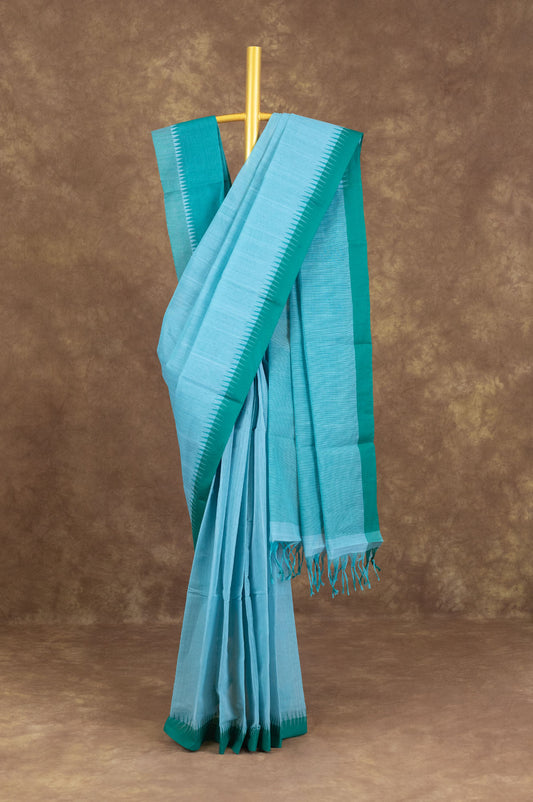 Blue Ponduru Cotton Saree