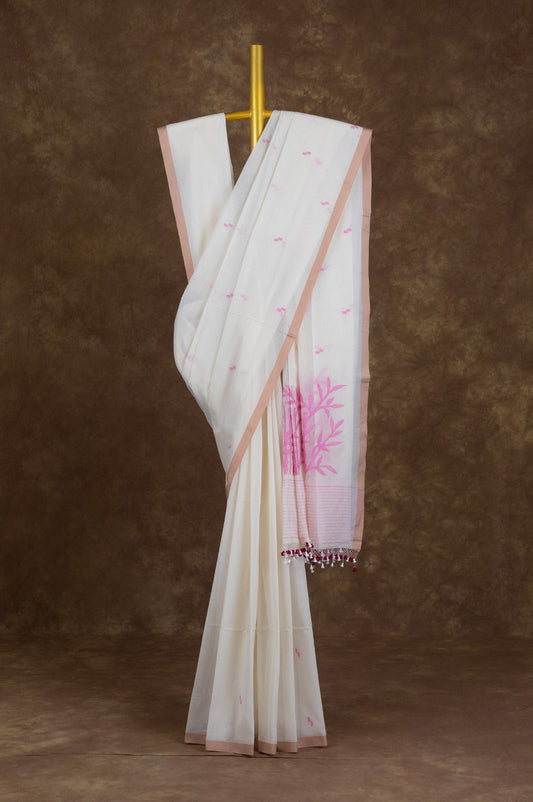 Off white	Bengal Cotton Saree