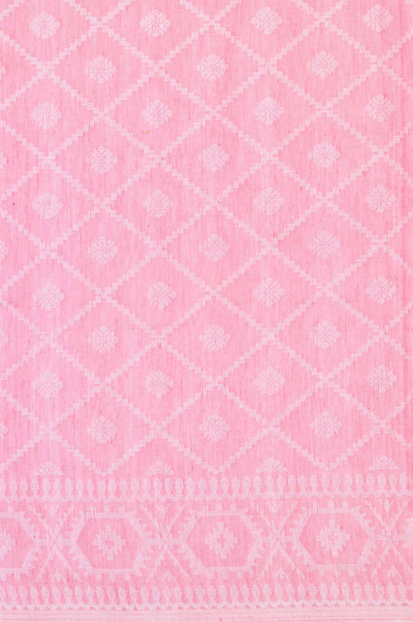 Light Pink Bengal Cotton Saree