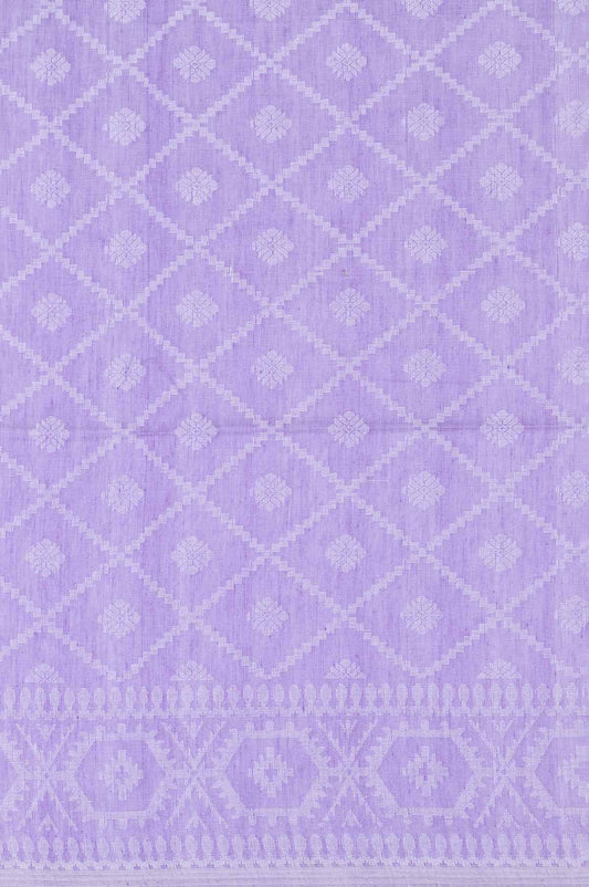 Violet Bengal Cotton Saree