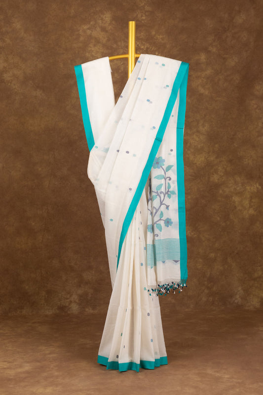 Off white	Bengal Cotton Saree