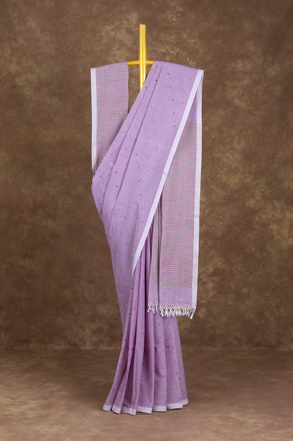 Lavender	Bengal Cotton Saree